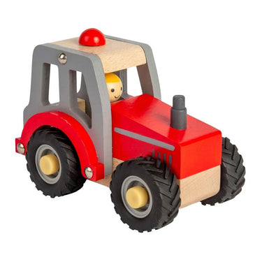 Bigjigs houten rode tractor