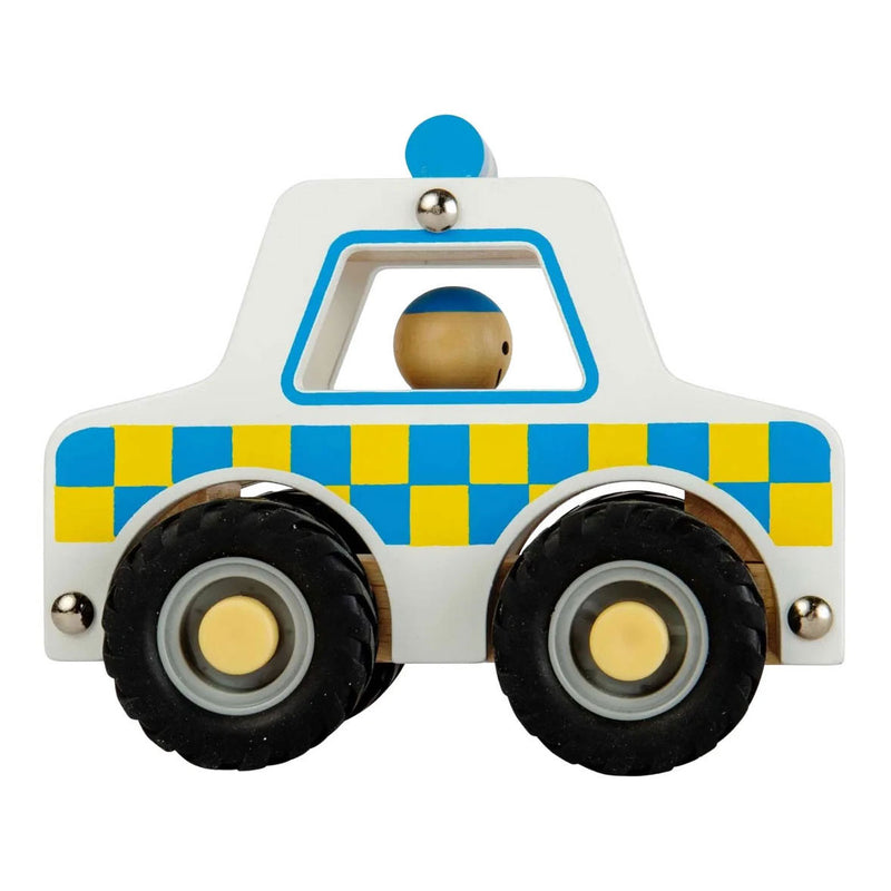 Load image into Gallery viewer, Bigjigs houten politie auto
