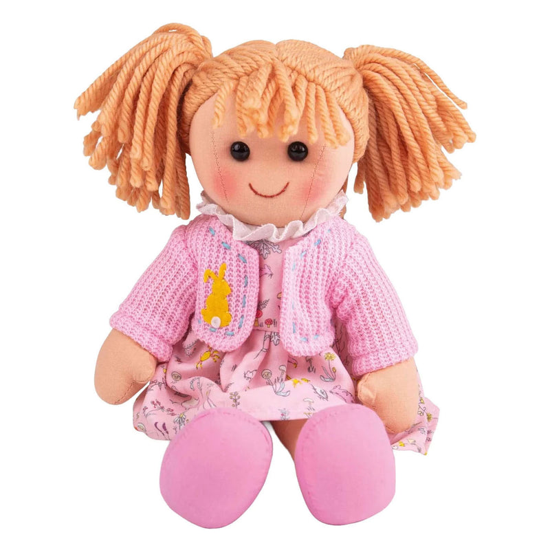 Load image into Gallery viewer, Bigjigs babypop stoffen pop ella 30cm

