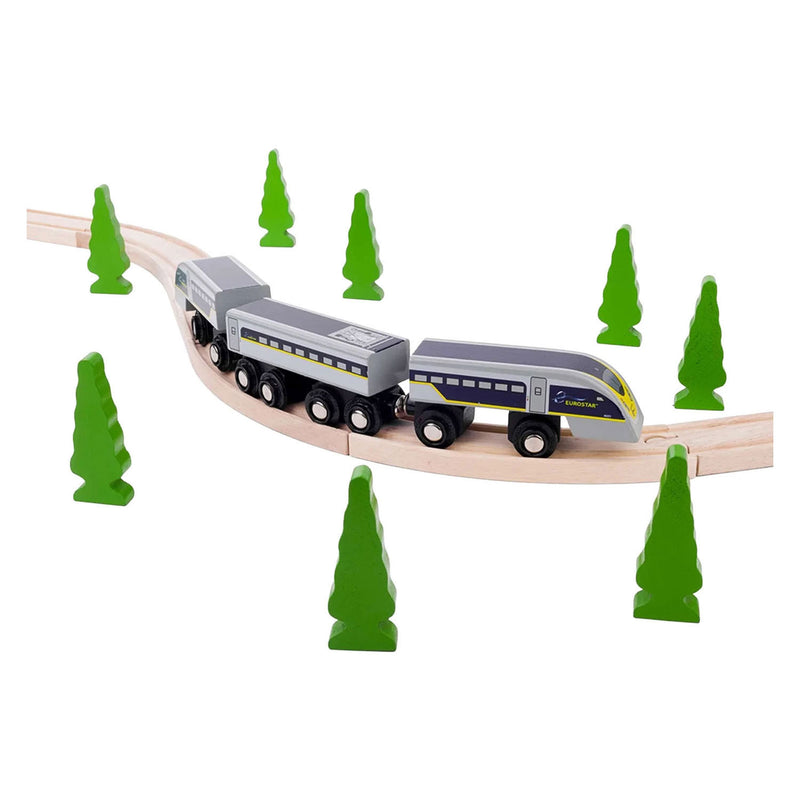 Load image into Gallery viewer, Bigjigs houten trein eurostar e320 - 5dlg.
