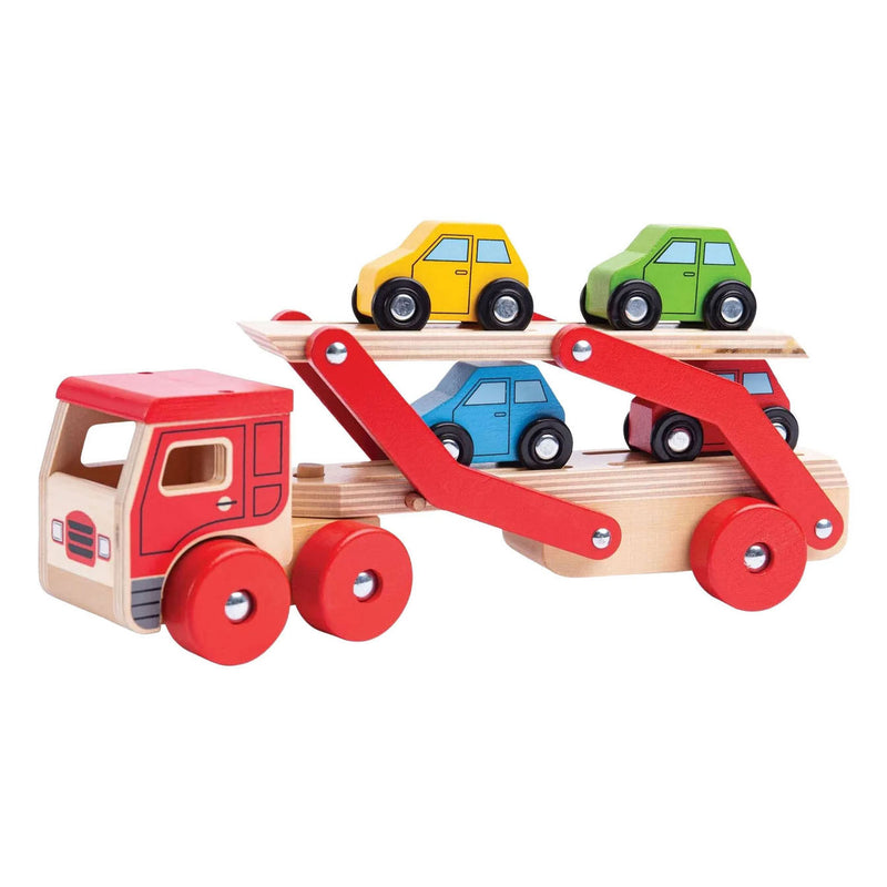 Load image into Gallery viewer, Bigjigs houten auto vrachtwagen
