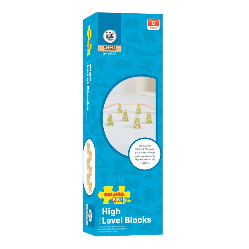 Load image into Gallery viewer, Bigjigs houten rails - brugpilaren - 4dlg.
