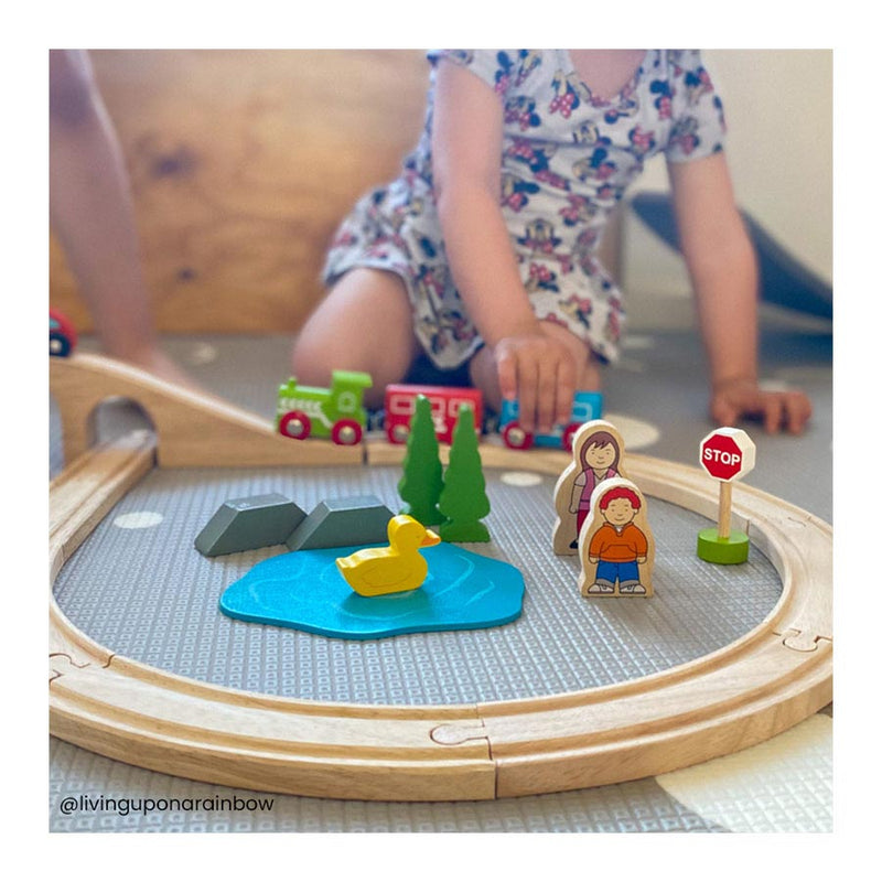 Load image into Gallery viewer, Bigjigs houten treinbaan - - 8-vormig - 26-delig
