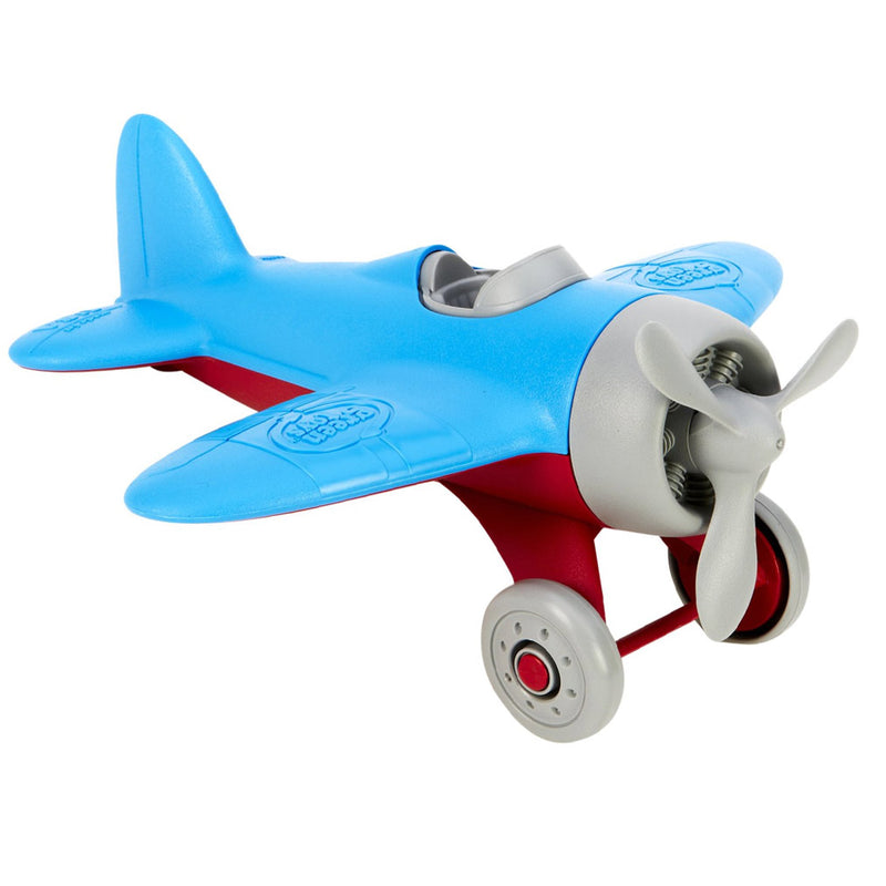 Load image into Gallery viewer, Green toys vliegtuig - blauw - gerecycled plastic
