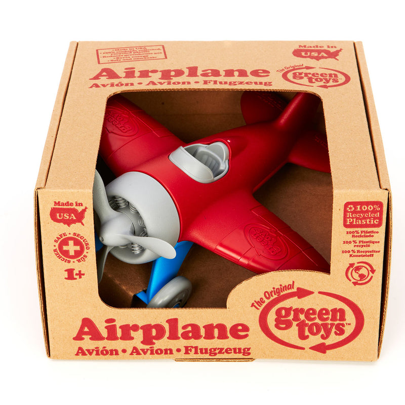 Load image into Gallery viewer, Green toys speelgoed speelgoed vliegtuig rood - green toys
