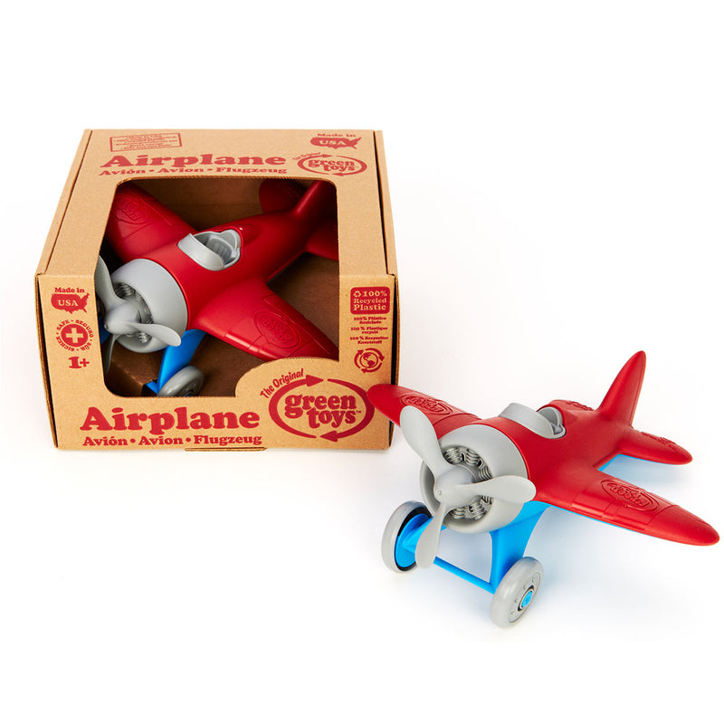 Load image into Gallery viewer, Green toys speelgoed speelgoed vliegtuig rood - green toys
