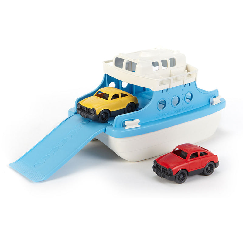 Load image into Gallery viewer, Green toys pont met auto's - ferry with cars
