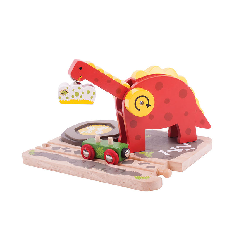 Load image into Gallery viewer, Bigjigs houten dino kraan
