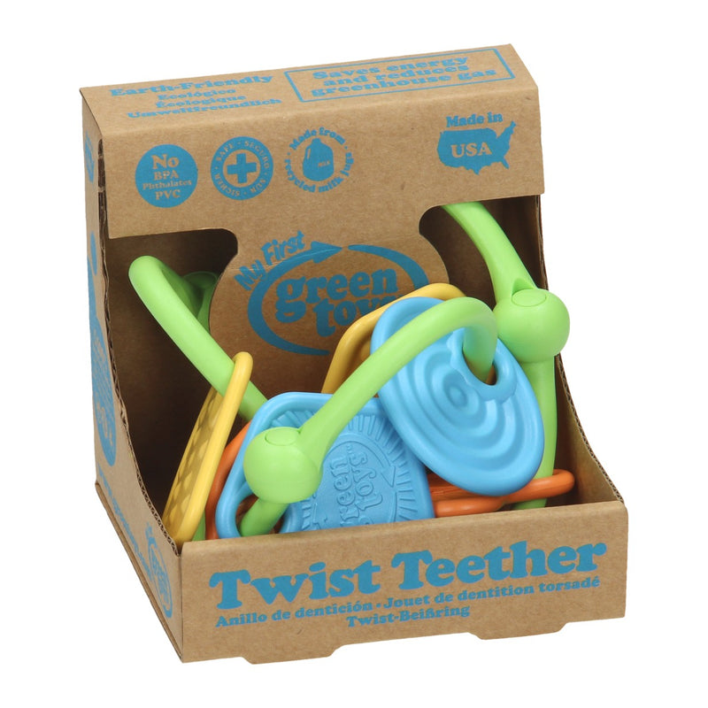 Load image into Gallery viewer, Green toys twist teether bijtspeelgoed
