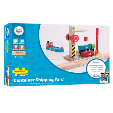 Bigjigs houten rails - container scheepswerf