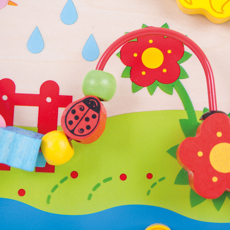 Load image into Gallery viewer, Bigjigs houten activiteitenpaneel - bloem
