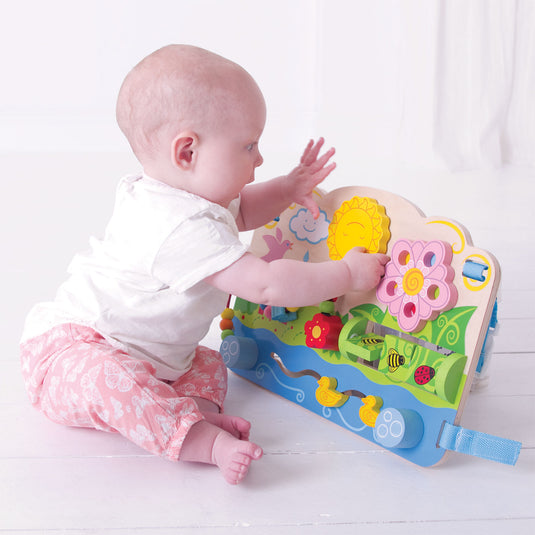 Bigjigs houten activiteitenbord bloem