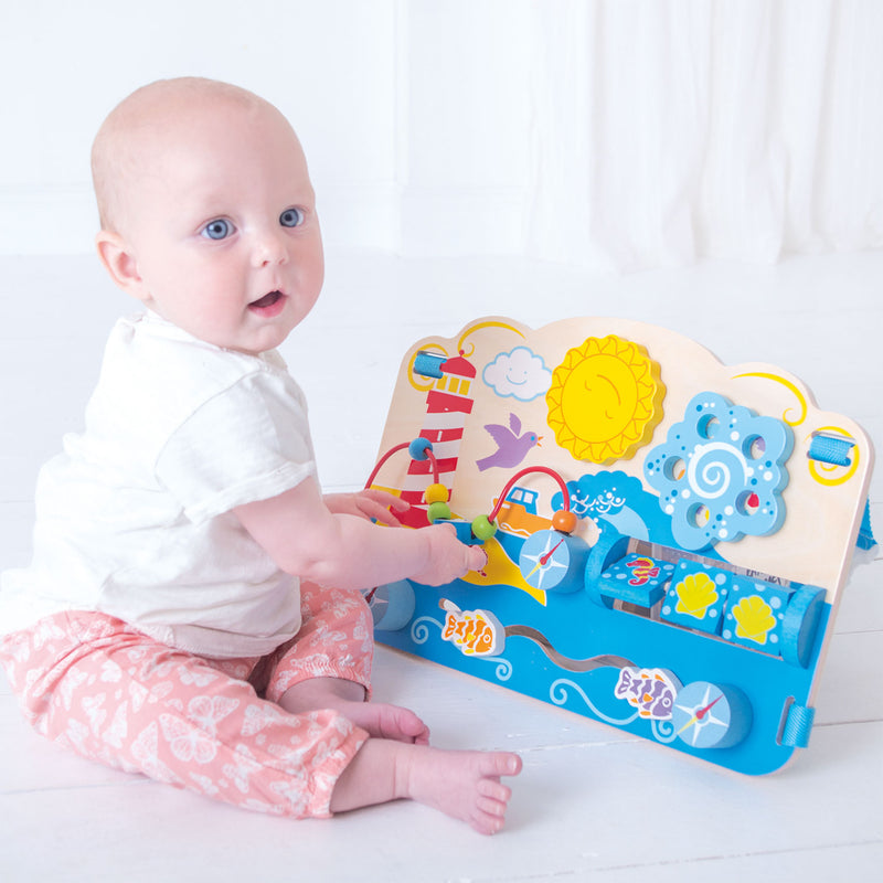 Load image into Gallery viewer, Bigjigs Houten Activiteitenbord Zee
