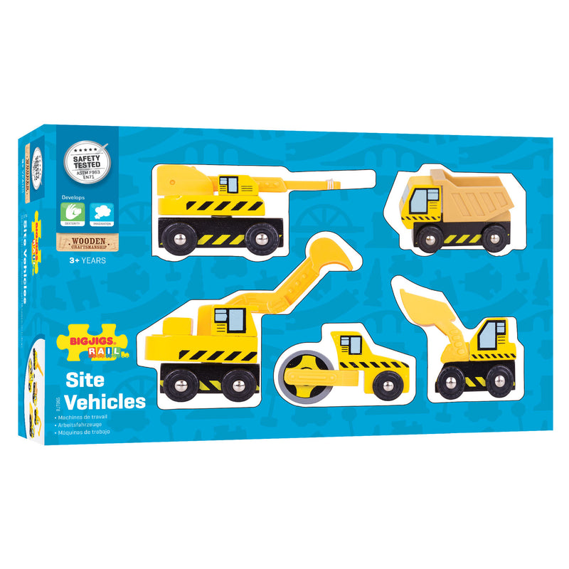 Load image into Gallery viewer, Bigjigs rail - houten bouwvoertuigen
