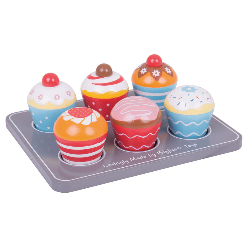 Load image into Gallery viewer, Bigjigs houten muffinset
