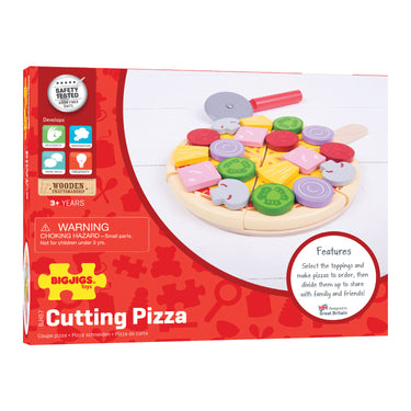 Bigjigs speelgoedeten - pizza snijden