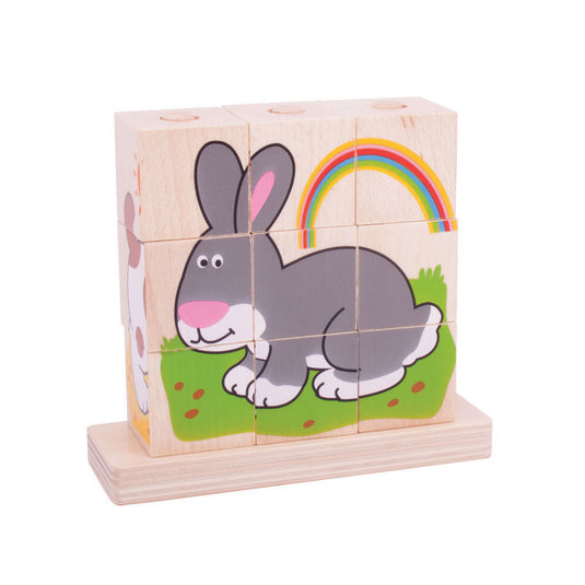 Bigjigs stapelblokken huisdieren.