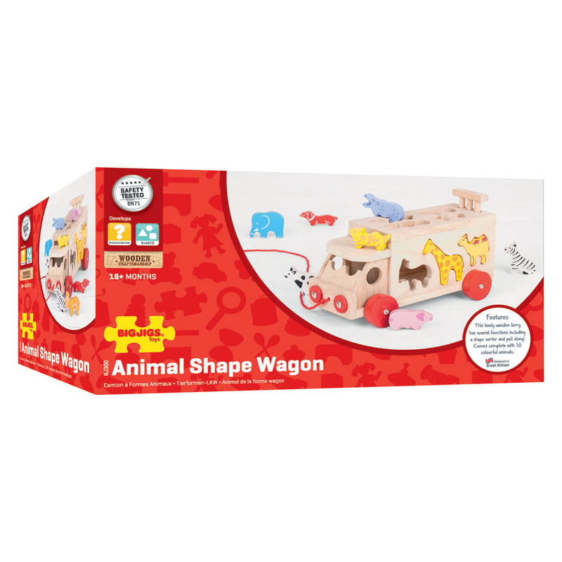 Load image into Gallery viewer, Bigjigs houten vormendoos vrachtwagen, 11dlg.
