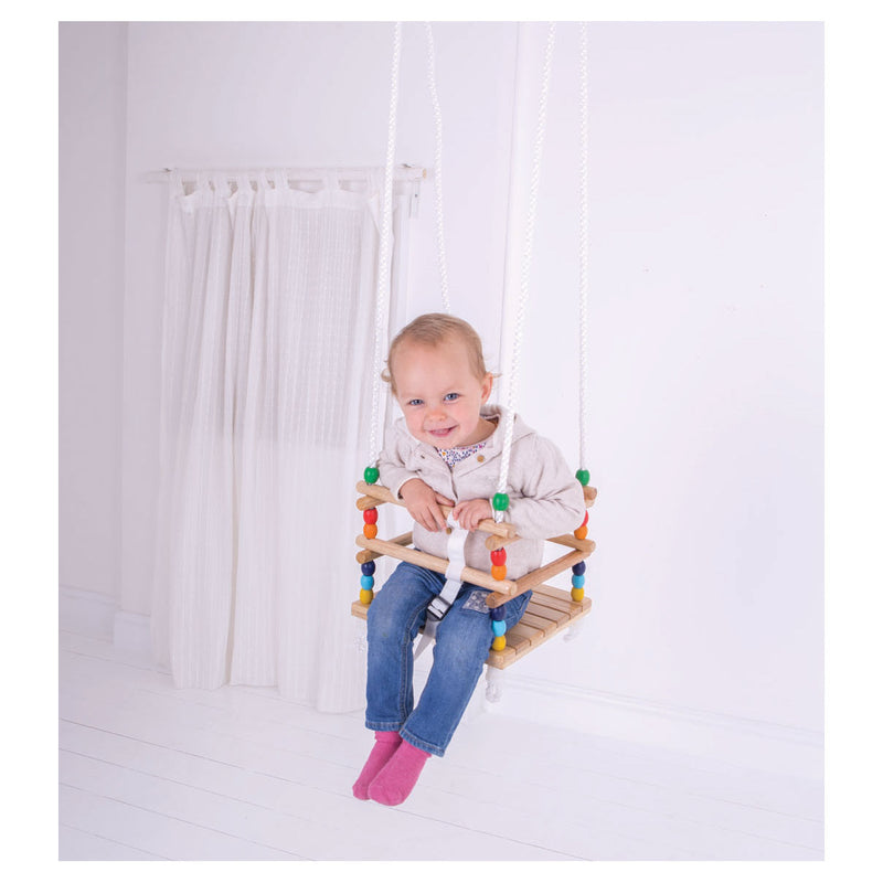 Load image into Gallery viewer, Big jigs houten peuterschommel - bigjigs - schommel hout
