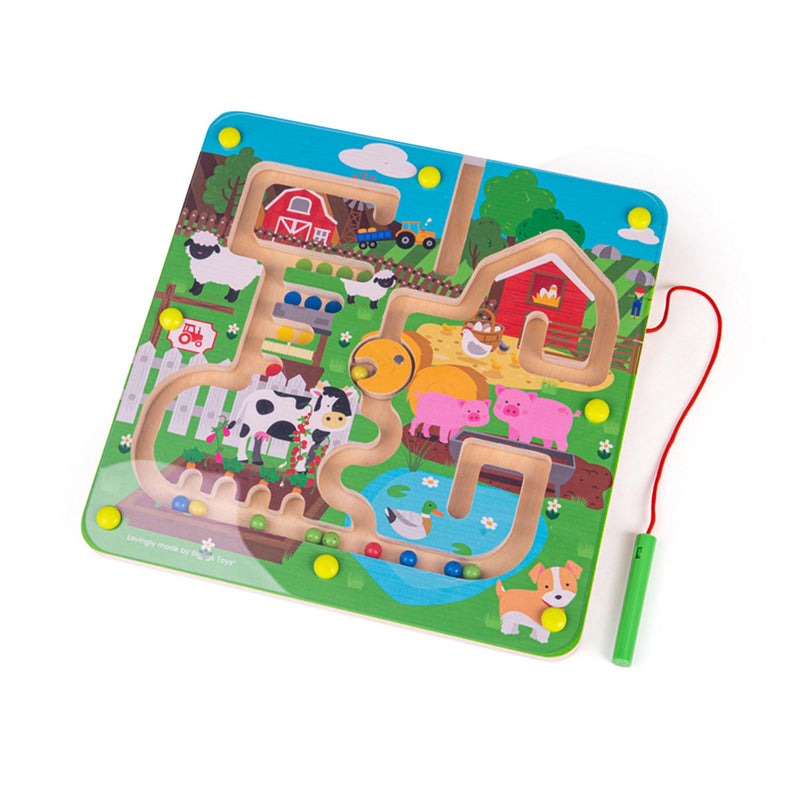 Load image into Gallery viewer, Bigjigs magnetische doolhof spel - boerderij
