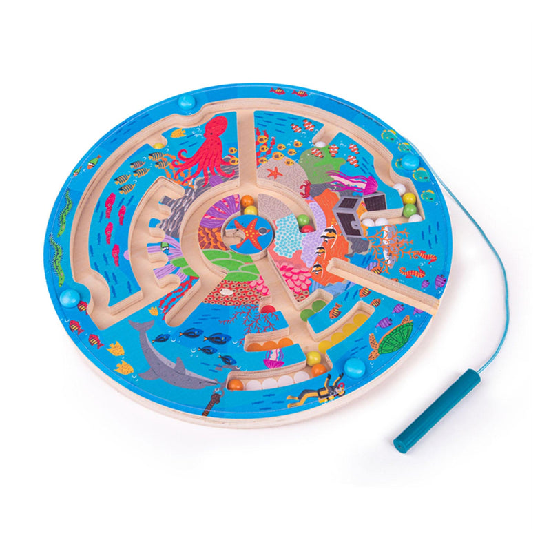 Load image into Gallery viewer, Bigjigs magnetische doolhof spel - onderwaterwereld
