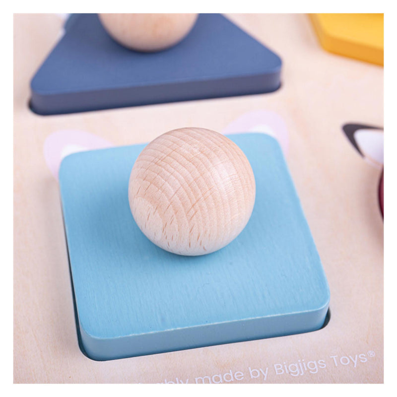 Load image into Gallery viewer, Bigjigs Noppenpuzzel Bosdieren FSC 100%
