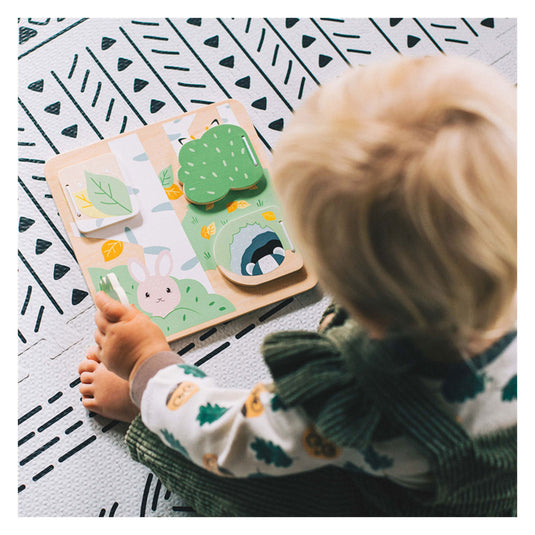 Bigjigs Woodland Houten Verstop en Zoek Puzzel