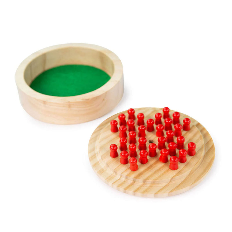 Load image into Gallery viewer, Bigjigs mini solitaire houten spel
