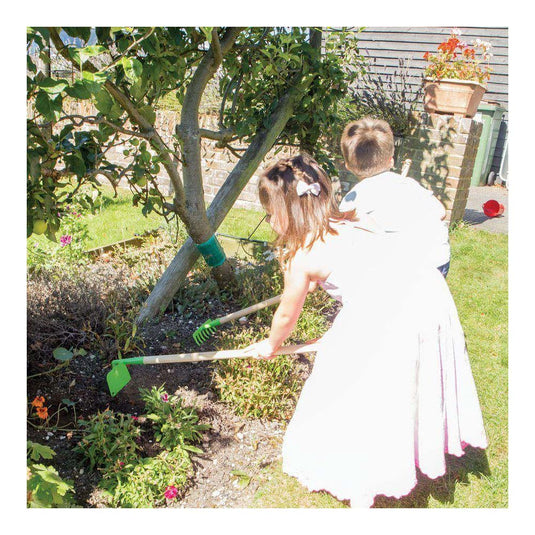 Bigjigs tuinhark met lange steel