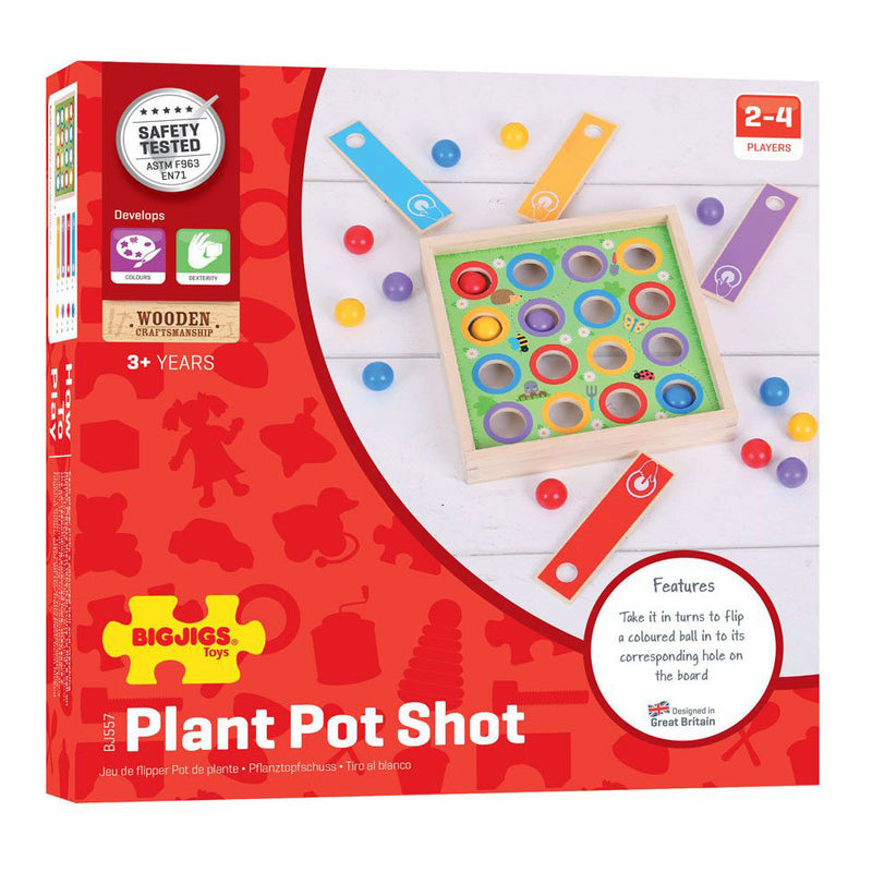Load image into Gallery viewer, Bigjigs toys plant pot shot (richt, schiet en scoor)
