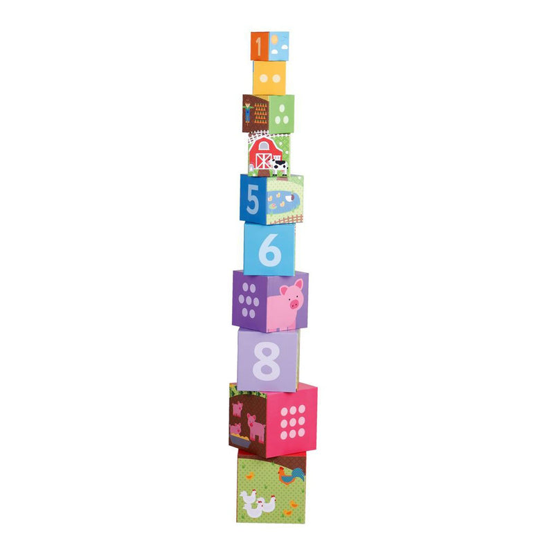 Load image into Gallery viewer, Bigjigs boerderij stapeltoren, 10dlg.
