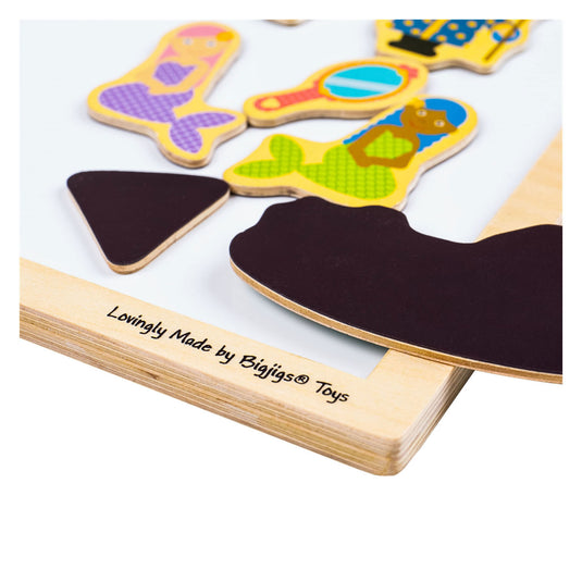 Bigjigs magnetisch bord met houten rand