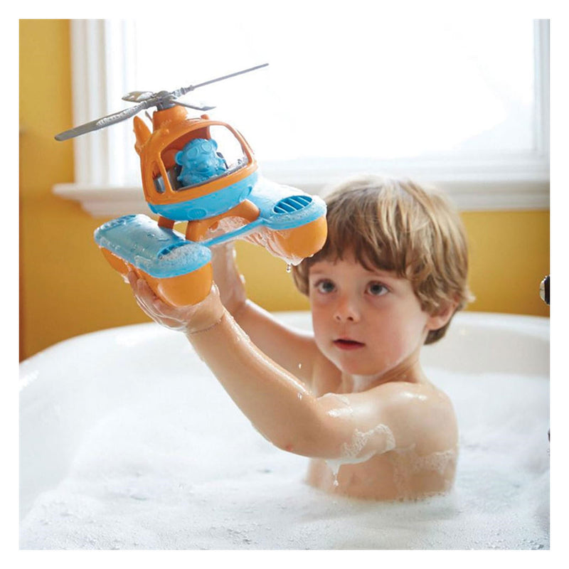 Load image into Gallery viewer, Green toys zee helikopter oranje blauw
