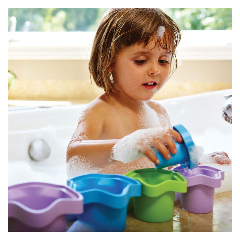 Load image into Gallery viewer, Green toys stapelaar bekers - sterretjes
