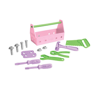 Green toys gereedschapskist roze