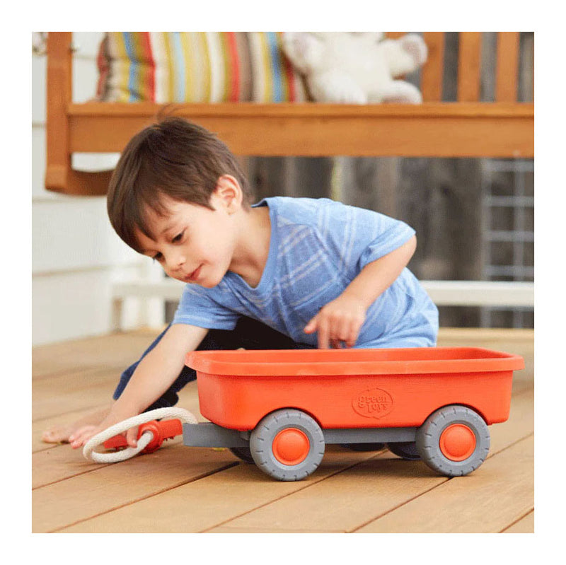 Load image into Gallery viewer, Green toys orange wagon
