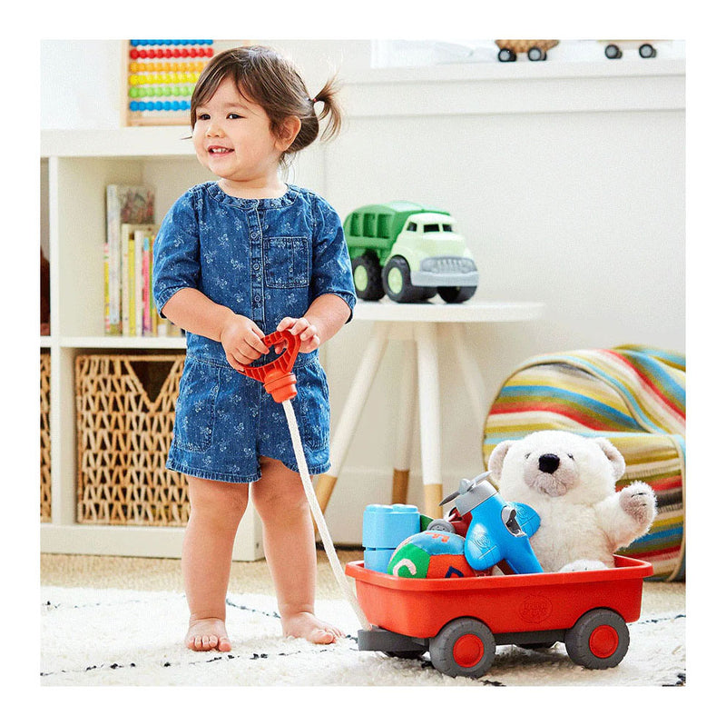 Load image into Gallery viewer, Green toys orange wagon
