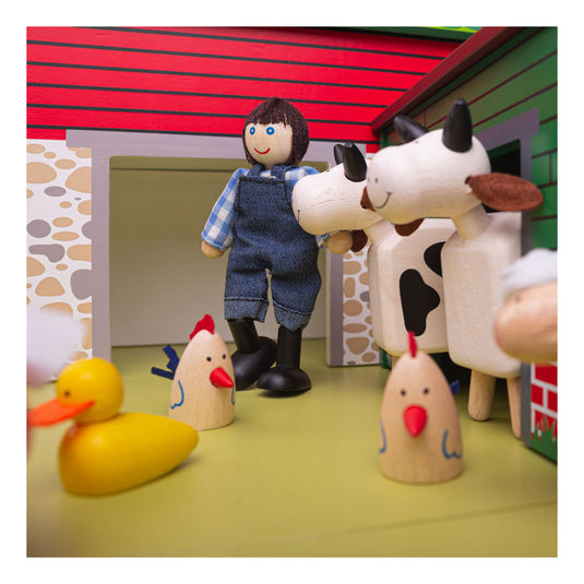 Tidlo houten boerderij met erf