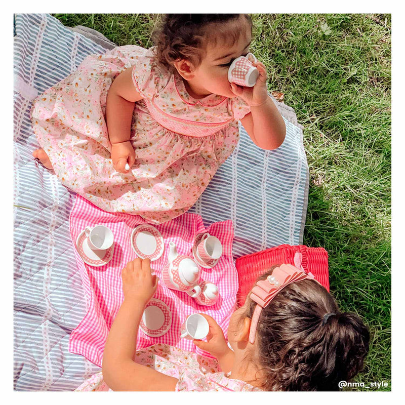 Load image into Gallery viewer, Tidlo picnickset in roze koffer
