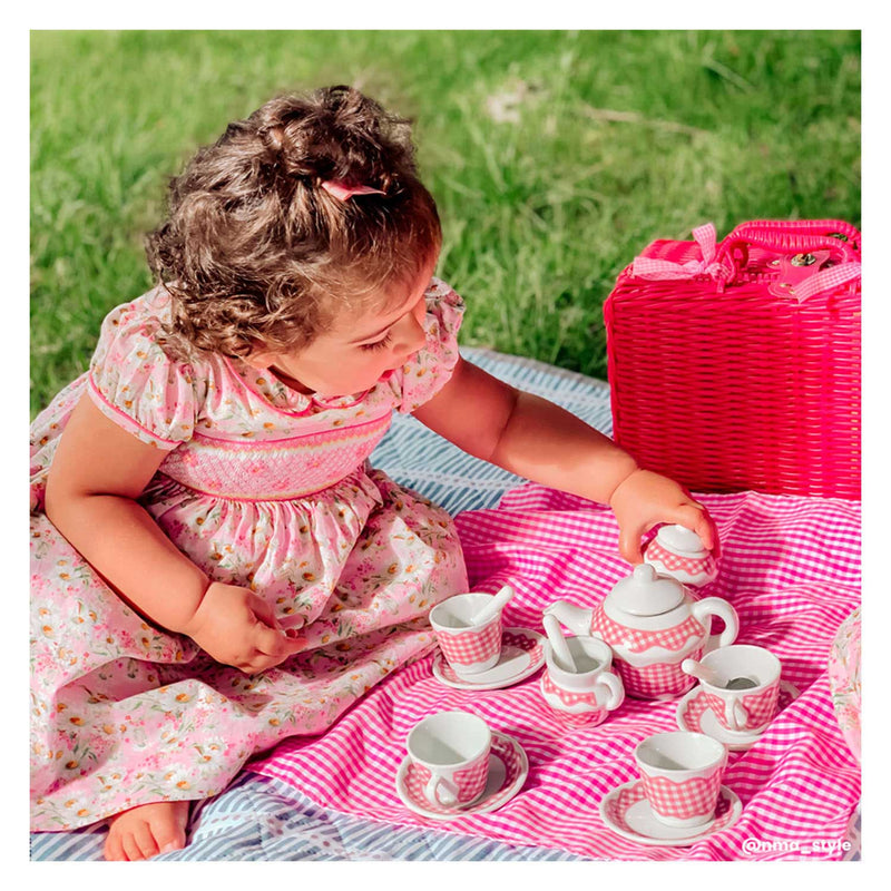 Load image into Gallery viewer, Tidlo picnickset in roze koffer
