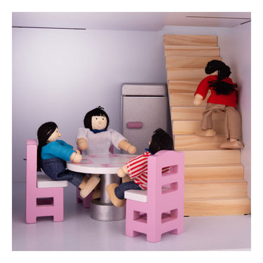 Tidlo houten poppenhuis meubels keuken, 9dlg.