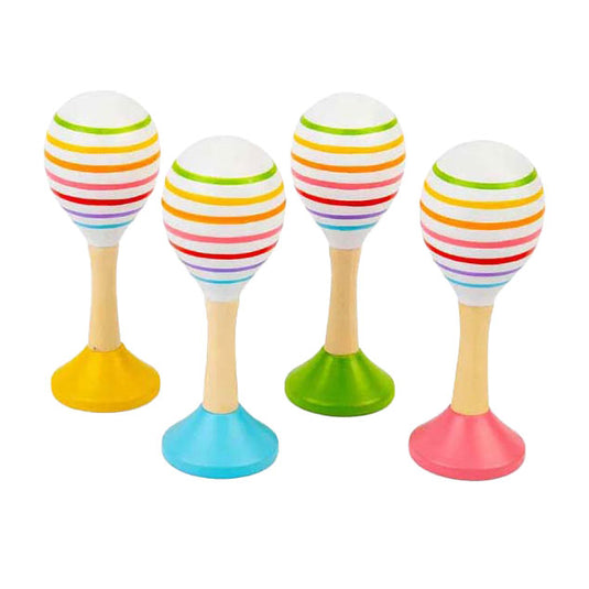 Bigjigs houten junior maraca, 2st.