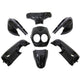 Edge plaatset 9-delig voor yamaha neo's - bouwjaar 2008 - 2011 - 2 en 4 takt model - metallic zwart