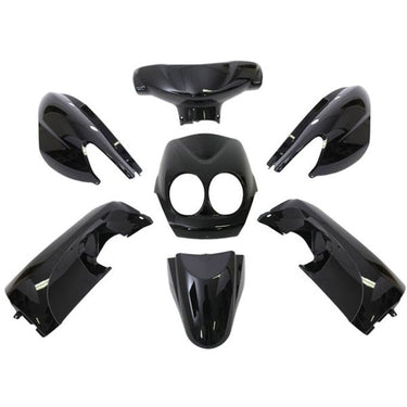 Edge plaatset 9-delig voor yamaha neo's - bouwjaar 2008 - 2011 - 2 en 4 takt model - metallic zwart
