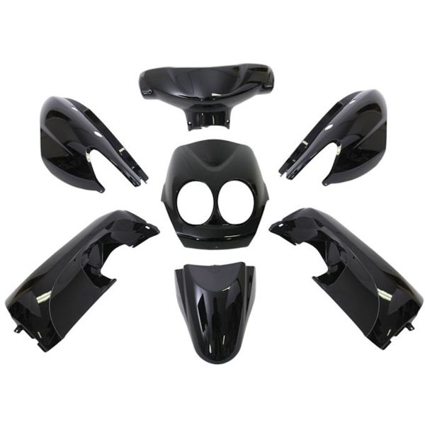 Load image into Gallery viewer, Edge plaatset 9-delig voor yamaha neo's - bouwjaar 2008 - 2011 - 2 en 4 takt model - metallic zwart
