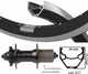 Kgs achterwiel 28 inch (622) zac421 zw zil disk 8-10 sp 6 bout uitval