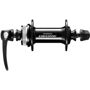 Shimano voornaaf deore hb-m6000 - 36 gaats - 100 mm inbouwbreedte - met snelspanner - zwart