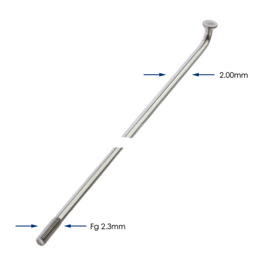 Spaken 296-14 Alpina ø2.00 mm FG 2.3 verzinkt - zilver (144 stuks)