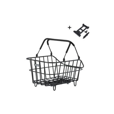 Basil fietsmand cento alu met mik bevestiging 14 liter 39 x 24 x 15 - zwart