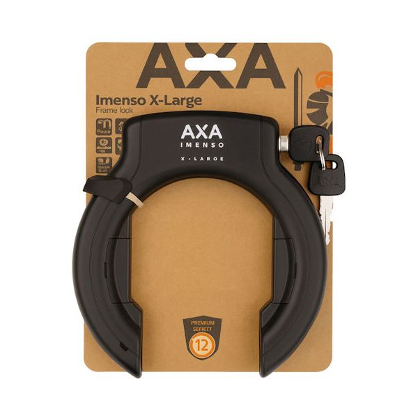 Load image into Gallery viewer, Axa ringslot imenso x large retractable - zwart
